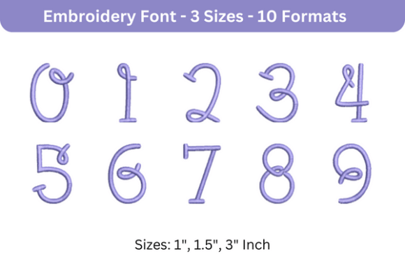 BumbleBee Font 0 to 9: A Hands-On Embroidery Review