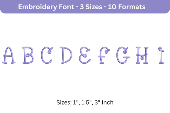 BumbleBee Font a to I: A Craft Fair Embroidery Review