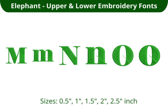 Elephant Font MNO: Testing This Embroidery Font for Real Projects