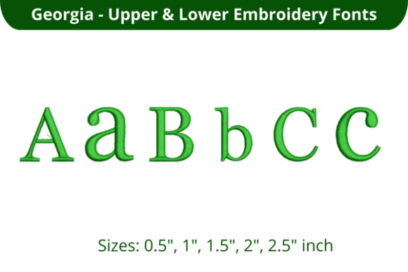 Georgia Font ABC: A Hands-On Review for Custom Embroidery