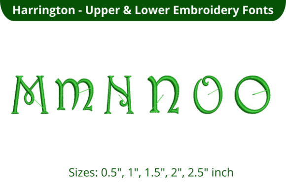 Harrington Font MNO: A Back to School Embroidery Font Review