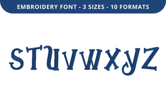 Mystically Font S to Z for Seasonal Embroidery