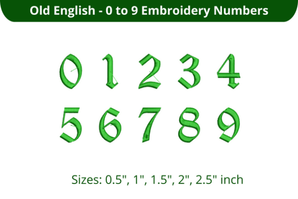 Old English Font 0-9: A Hands-On Embroidery Review