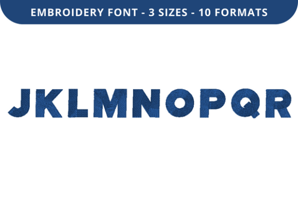 Pure Block Font J to R: A Hands-On Embroidery Font Review